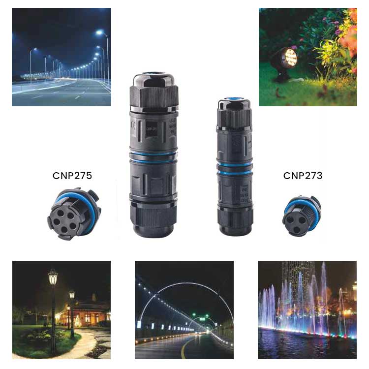 Conector Electric Impermeabil cu 4 Poli, IP68, Pentru Cablu 5-11mm, ElectroAZ