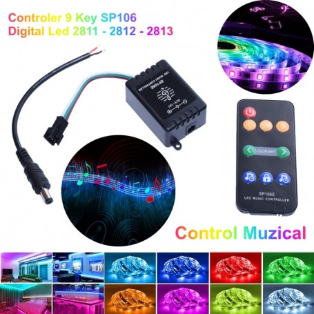 Controller Led Music Pixel 2811-2812
