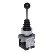 Controller cu Maneta 2 Pozitii cu Retinere, Tip Joystick, Diametru montaj 22mm, Metalic, 3A