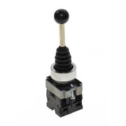 Controller cu Maneta 2 Pozitii cu Revenire, Tip Joystick, Diametru montaj 22mm, Metalic, 3A