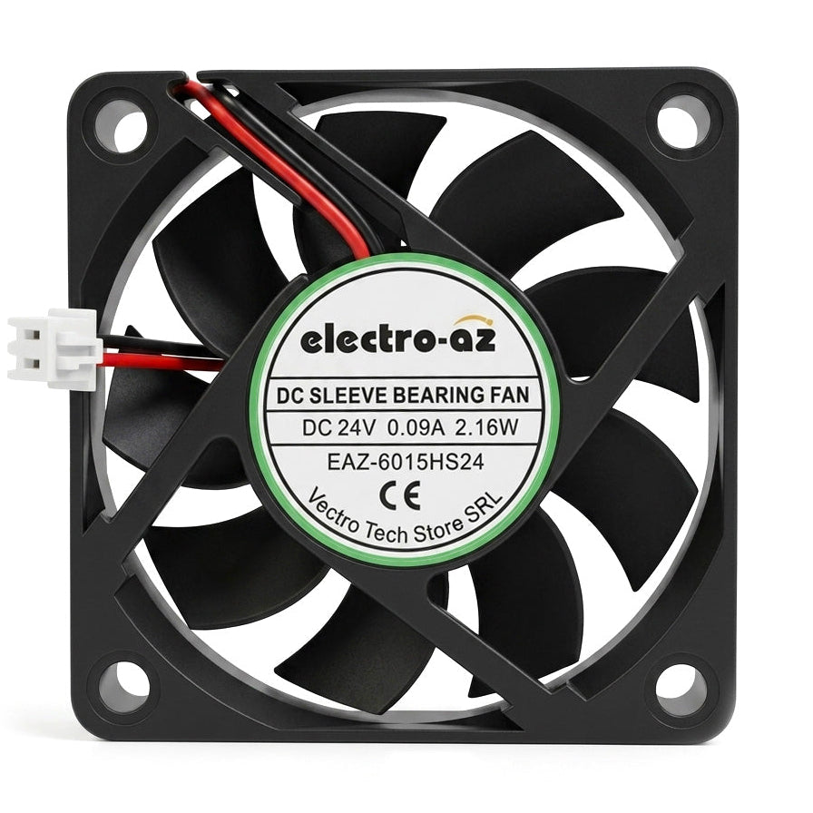 Ventilator DC 24V Tip Cooler, 60x60x15 mm, 2.16W, ABS