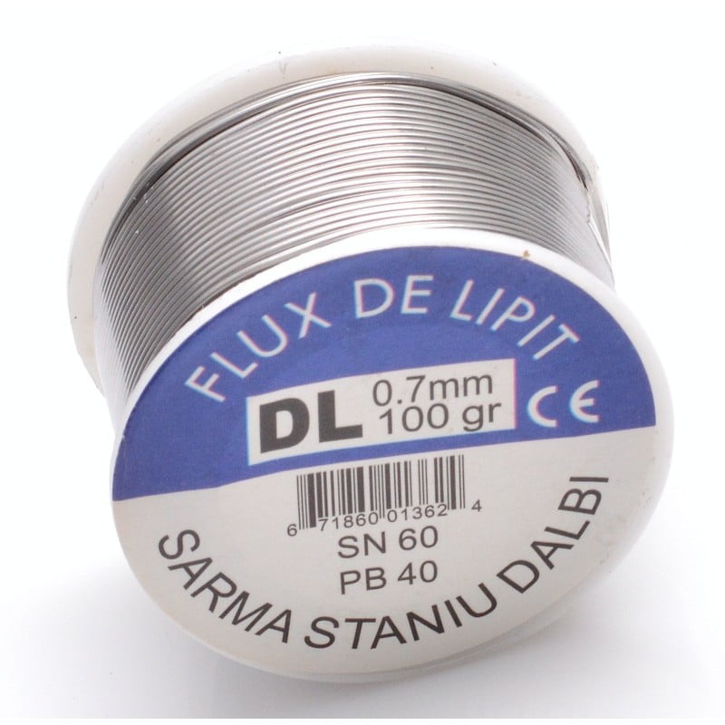 Fludor de Lipit cu pasta, Calitate Premium, 100g - 0,5mm, SN60/PB40