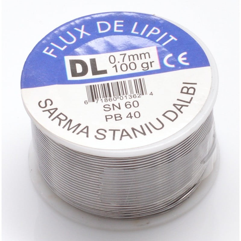 Fludor de Lipit cu pasta, Calitate Premium, 100g - 0,5mm, SN60/PB40