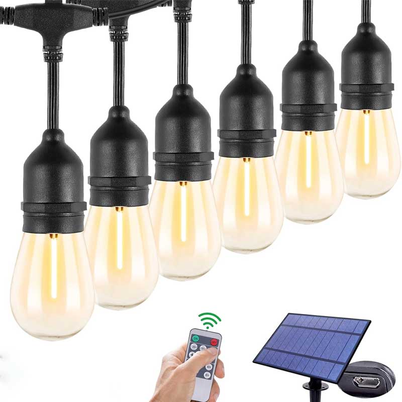 Ghirlandă Luminoasă cu Încărcare Solară, 5 metri, 10 Becuri LED Lumina Caldă incluse, ElectroAZ