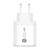 Incarcator iPhone/Samsung Fast-Charge 40W, 2x Type-C, 20W+20W, Alimentator 220V