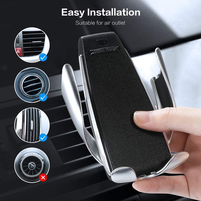 Incarcator Auto Wireless cu Suport Pentru Telefon