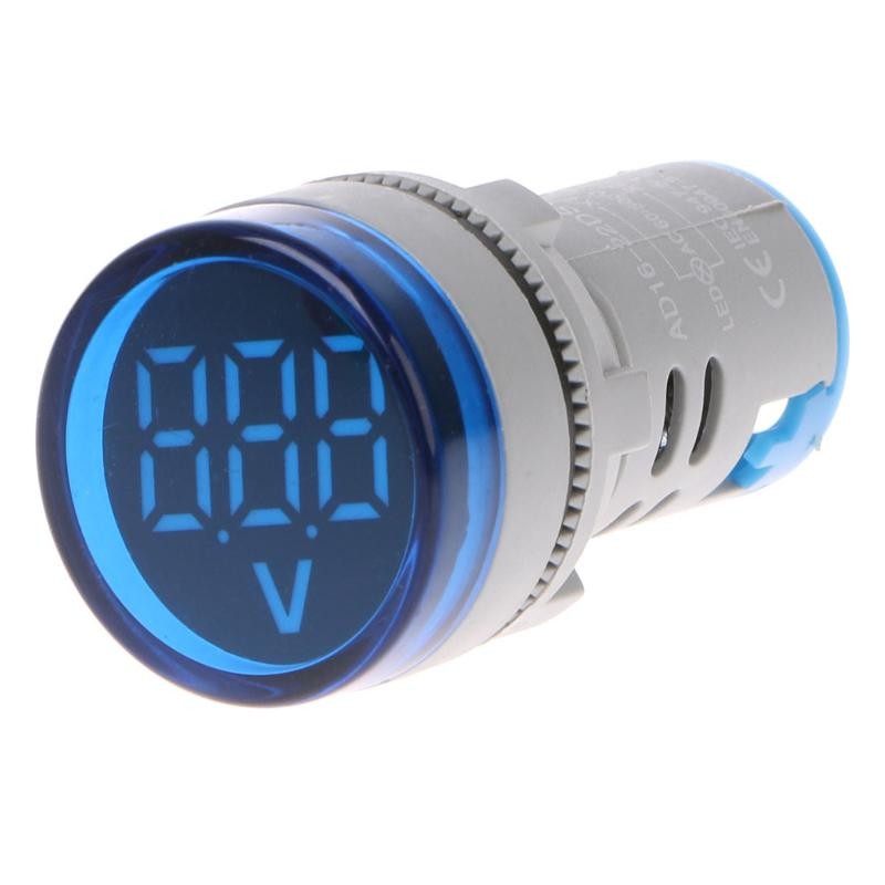 Indicator Digital Voltmetru, 250V/AC, 20-500V, Protectie IP65, Albastru