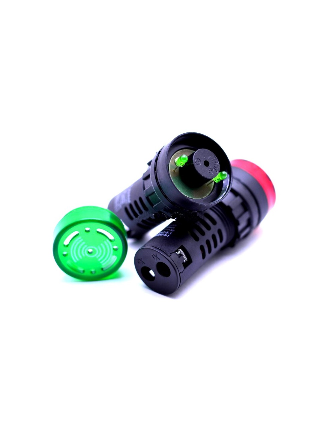 Indicator Martor cu Alarma, Buzzer Sonor, LED, 220V, 20 mA, Rosu