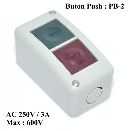 Intrerupator Buton Push ON/OFF 3A PB-2
