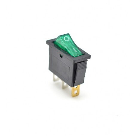 Buton IRS ON-OFF 3 Contacte 220V Verde