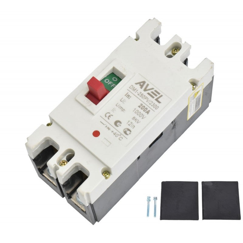 Intrerupator de Circuit Solar MCCB, 2P, Putere 125A, Tensiune 1000V DC