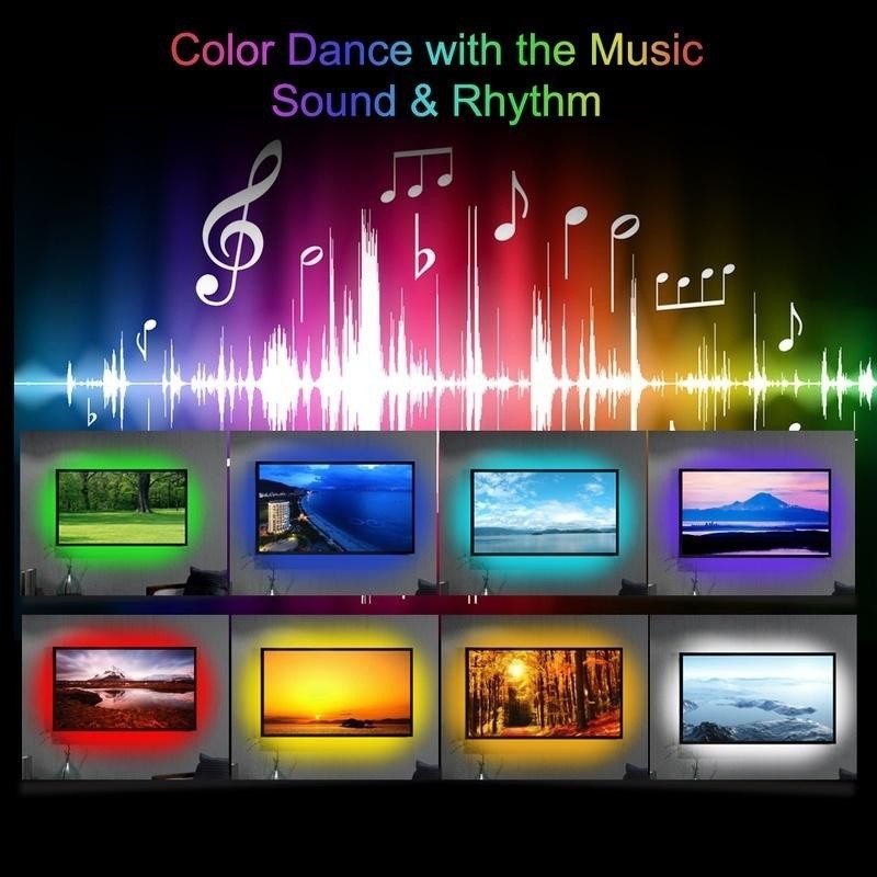 Kit Banda Led RGB TV, Telecomanda + Bluetooth