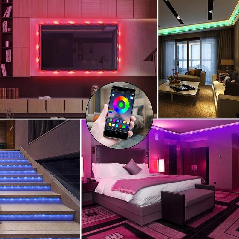 Kit Banda Led RGB TV, Telecomanda + Bluetooth