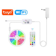 Kit Banda LED RGB Smart Tuya Wi-Fi 15m cu Control Vocal si Sincronizare Muzica
