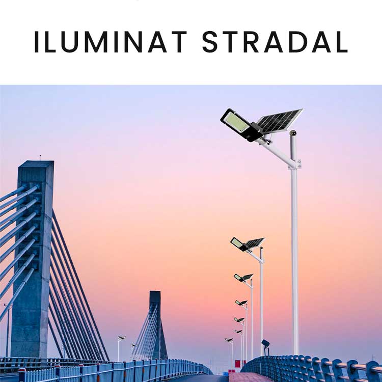 Lampa Solara Led 500W, Telecomanda si Accesorii incluse - Alb Neutru, ElectroAZ