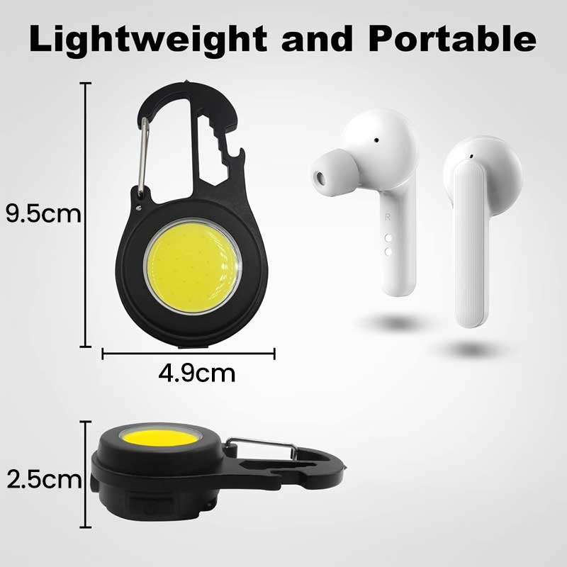 Mini-Lanternă LED COB cu Magnet, Multifuncțională, Încărcare USB-C, Classlights