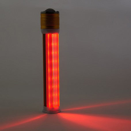 Lanterna cu Acumulator Led Alb-Rosu 2 Comutatoare