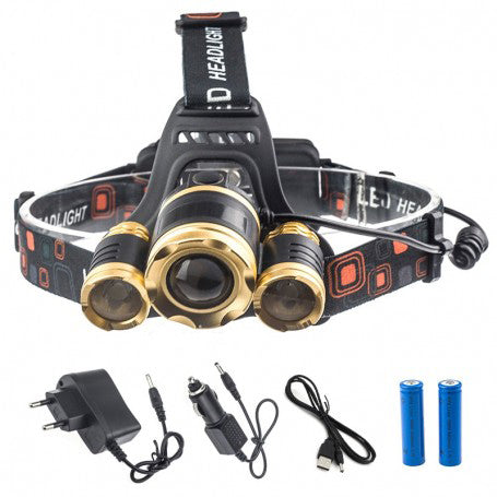 Lanterna de Cap 3XT6 cu Acumulator 10W