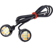 Led Auto Alb + Galben 23mm / 12V , 5730 , 2 Buc/Set