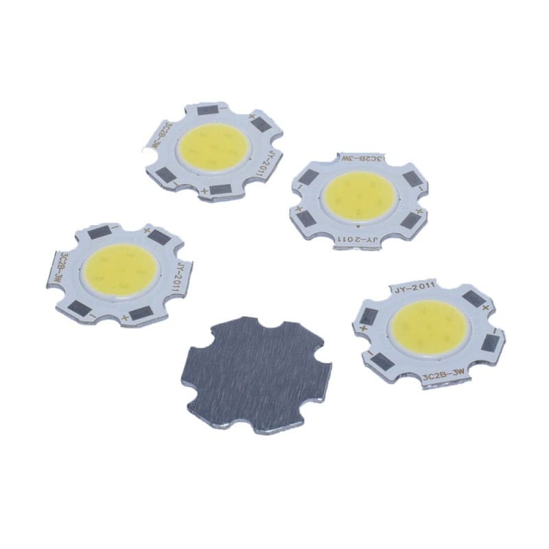 Led Cob 7W 11mm , Alb-Rece