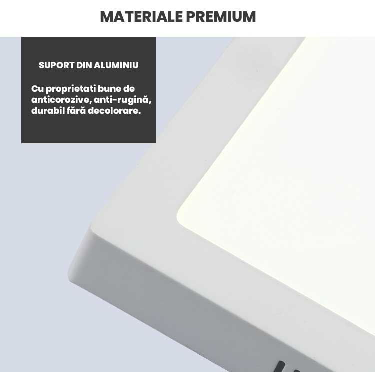 Aplica Led Patrata,Aparenta, Driver IC inclus, Putere 6W, ElectroAZ