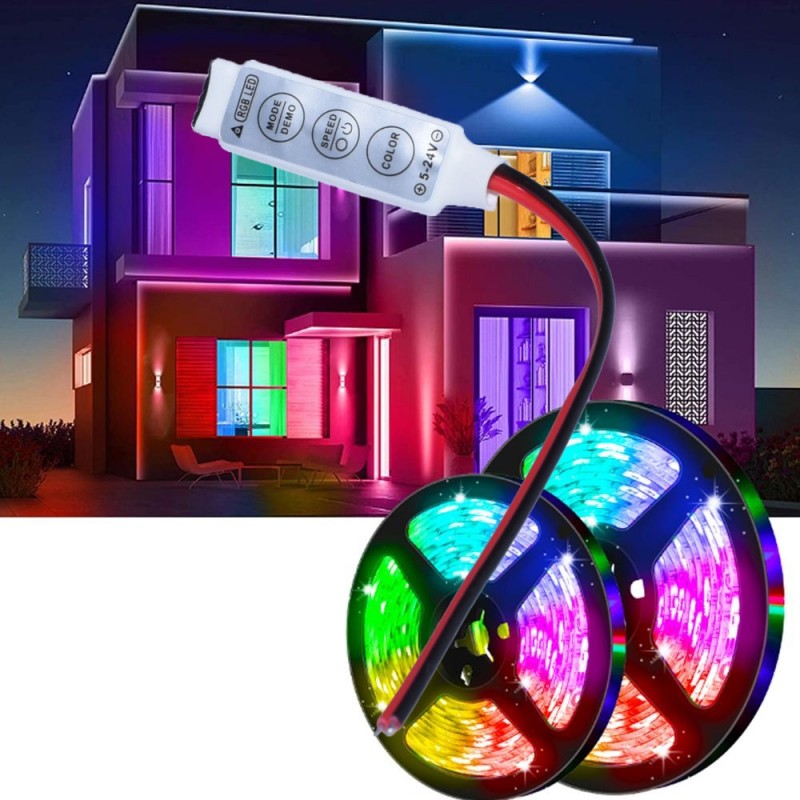 Mini-Controller Banda Led RGB, Fire