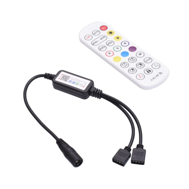 Mini-Controller LED RGB 24 Taste, 2 Iesiri si Magic Smart,144W