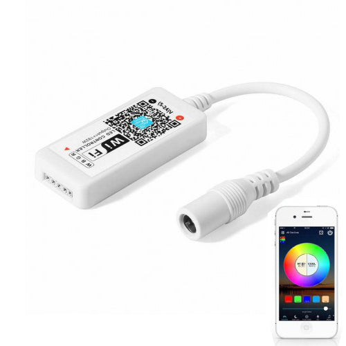 Mini-Controller LED RGBW cu Wi-Fi 5-24V