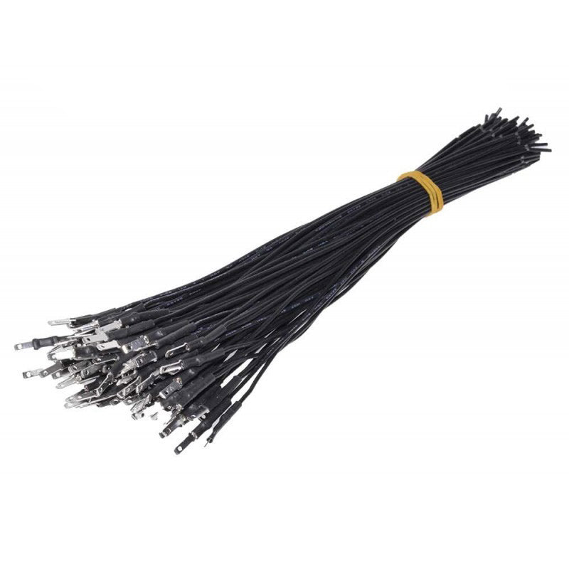 Papuc electric TATA, 2,8MM, Fir 20 cm, 100buc/Set, Negru