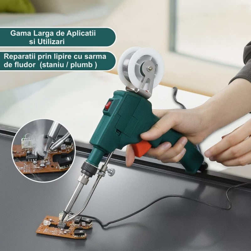 Pistol de Lipit Automat cu Fludor, 40W-80W, GT10