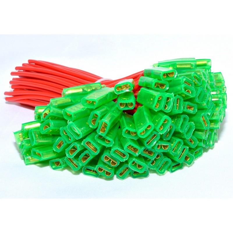 Papuci Electrici Auto Mama 6,3MM cu Fir, 100Buc/Set
