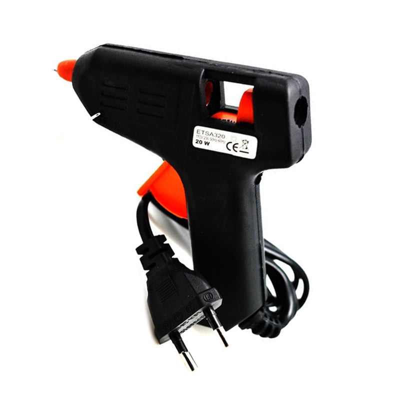 Pistol de Lipit pentru Bara Silicon 8mm, Putere 20W, Negru