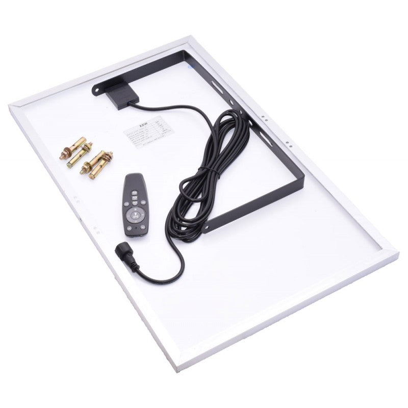 Kit Iluminare cu Panou Solar + Proiector Led 300W + Telecomanda, Pachet Complet