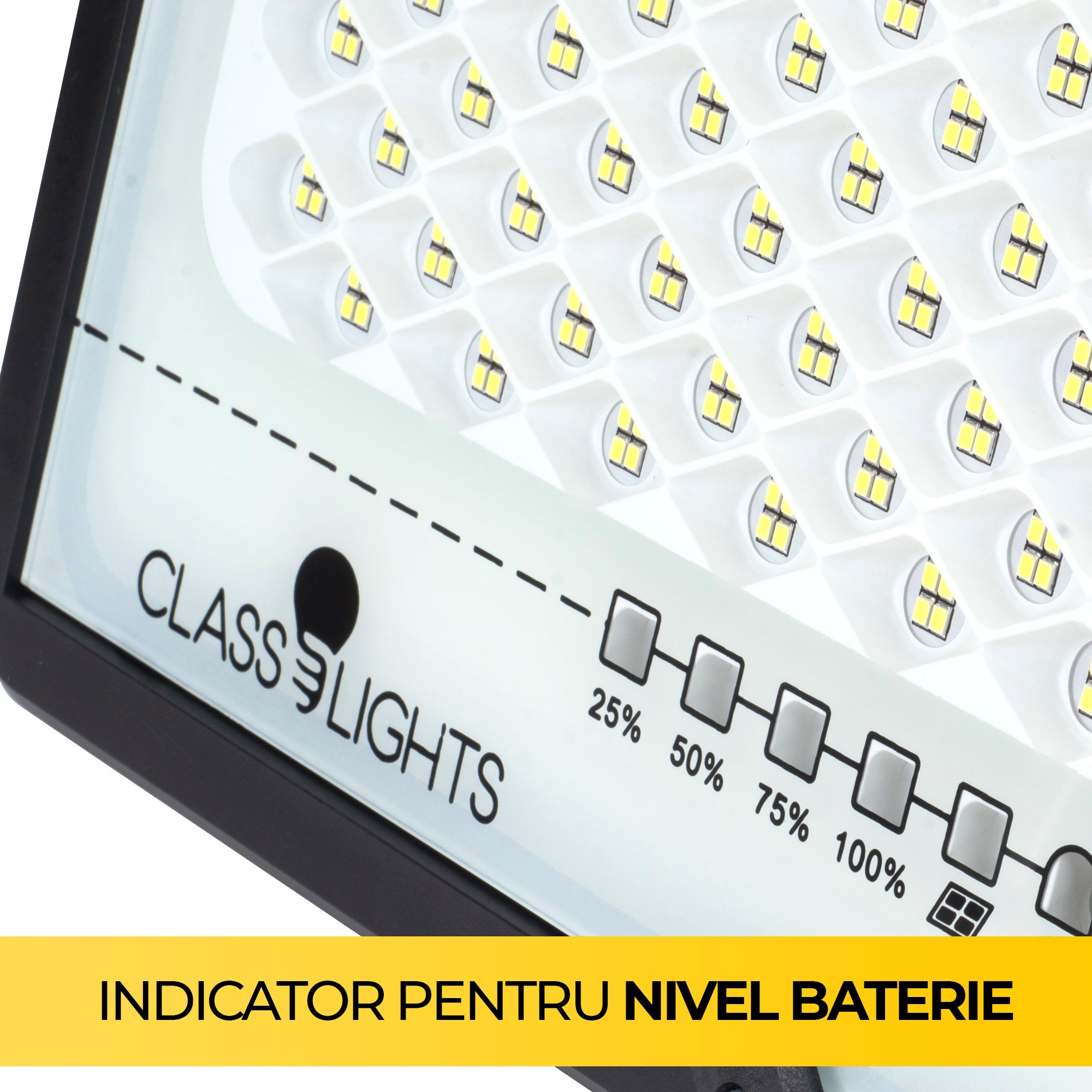 Proiector Solar Led 100W, Kit Complet, Ip67, ElectroAZ