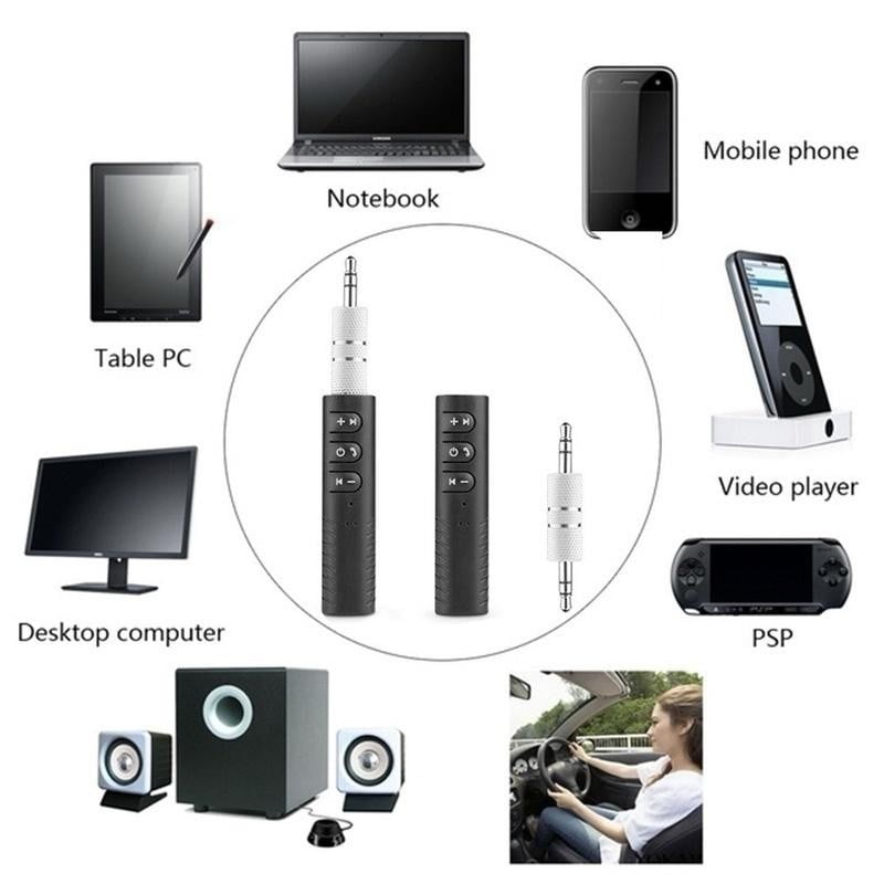 Receptor Audio Bluetooth Aux Jack 3,5 mm