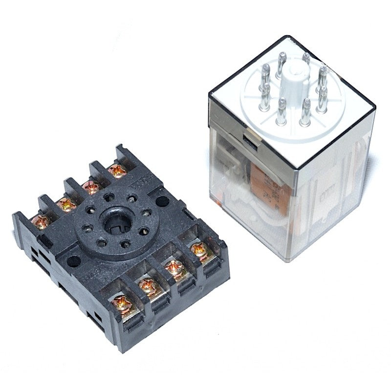Releu Industrial 24V , AC / 8P, Cu Soclu, 8 Pini