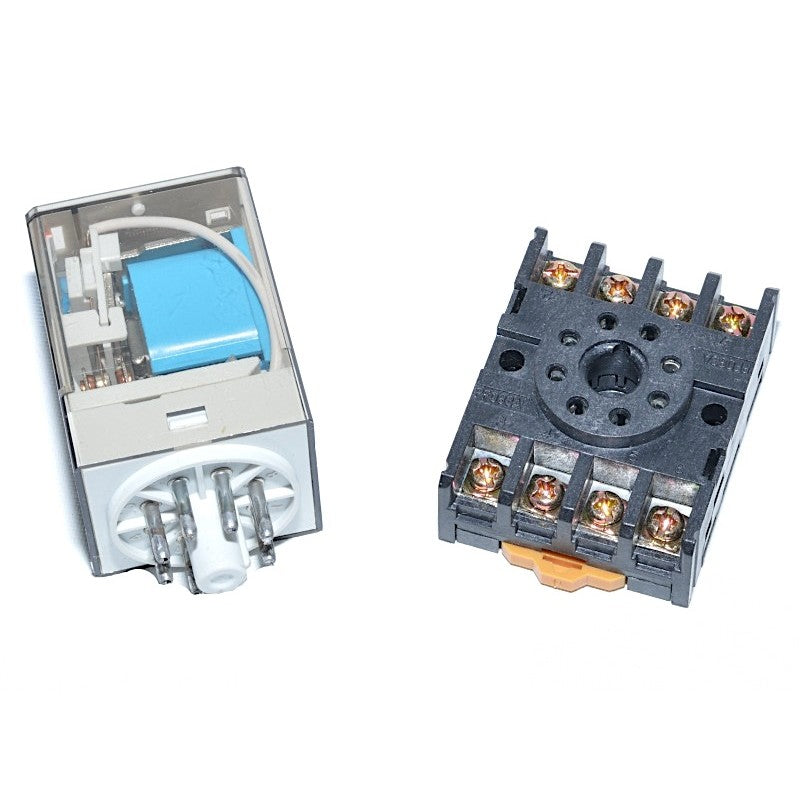 Releu Industrial 12V-DC / 8P, Cu Soclu, 8 Pini