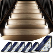 Set 6 Lampi Solare LED Triunghiulare, Lumina Alba, Exterior, Protectie IP65