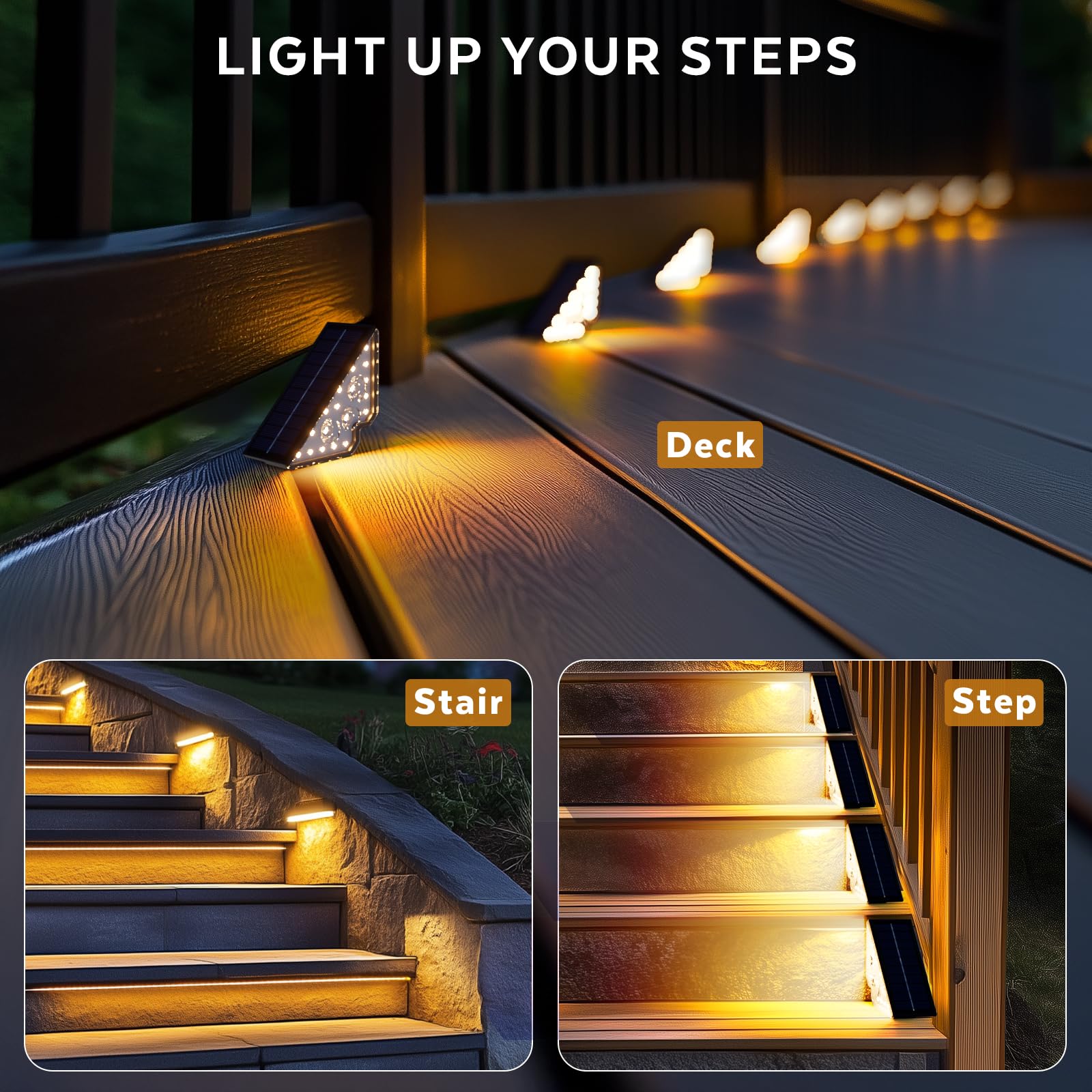 Set 6 Lampi Solare LED Triunghiulare, Lumina Alba, Exterior, Protectie IP65