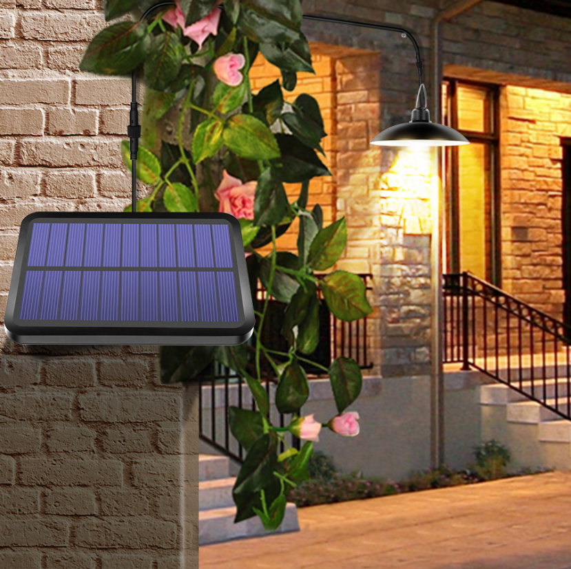 Lampa Solara Suspendata Tip Candelabru, Panou Separat, Protectie IP65