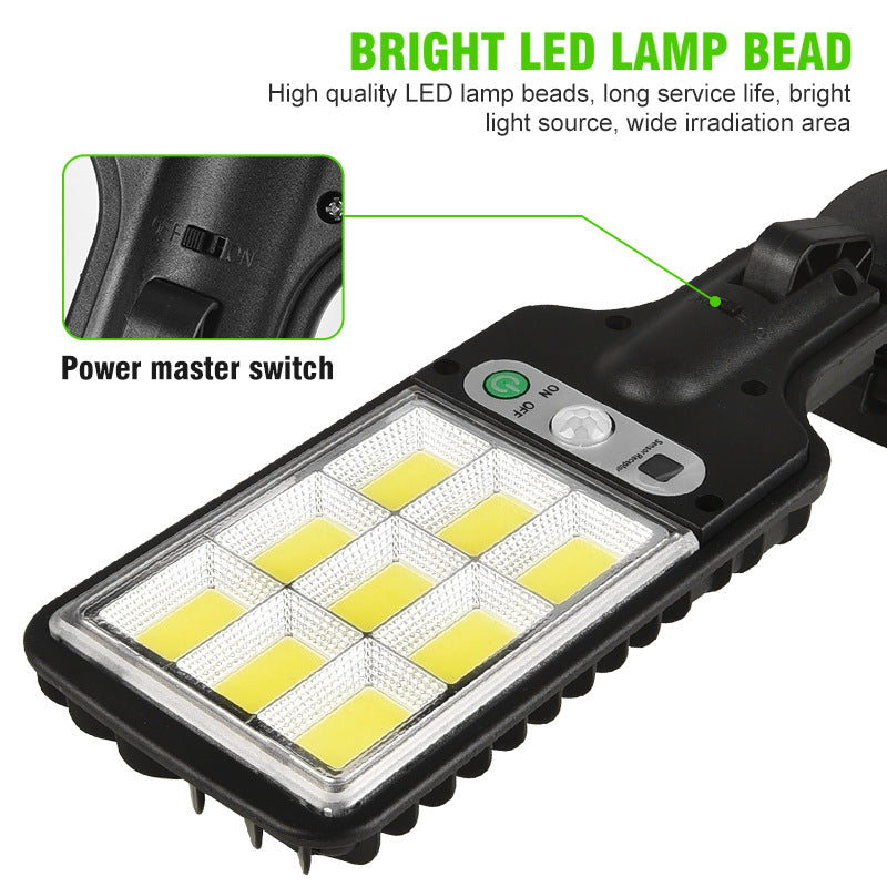 Lampa Solara Stradala LED COB 108, Senzor Miscare si Telecomanda