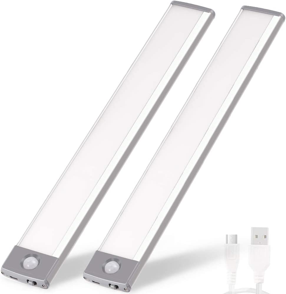 Lampa LED cu Senzor de Miscare, Incarcare USB, Fixare Magnetica