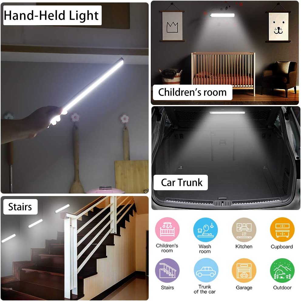 Lampa LED cu Senzor de Miscare, Incarcare USB, Fixare Magnetica