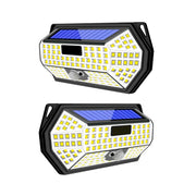 Set 2 Lampi Solare 148 LED cu Senzor de Miscare, 3 Moduri Iluminare, IP65 Waterproof