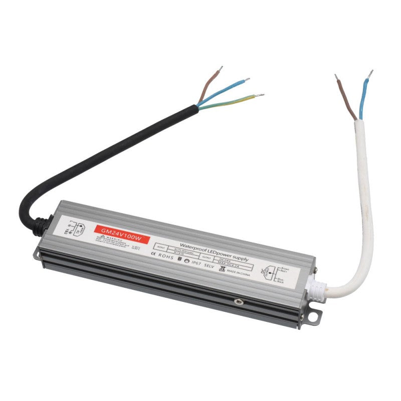 Sursa de Alimentare Slim, 24V-100W, Carcasa Metalica, IP67, 4.2A