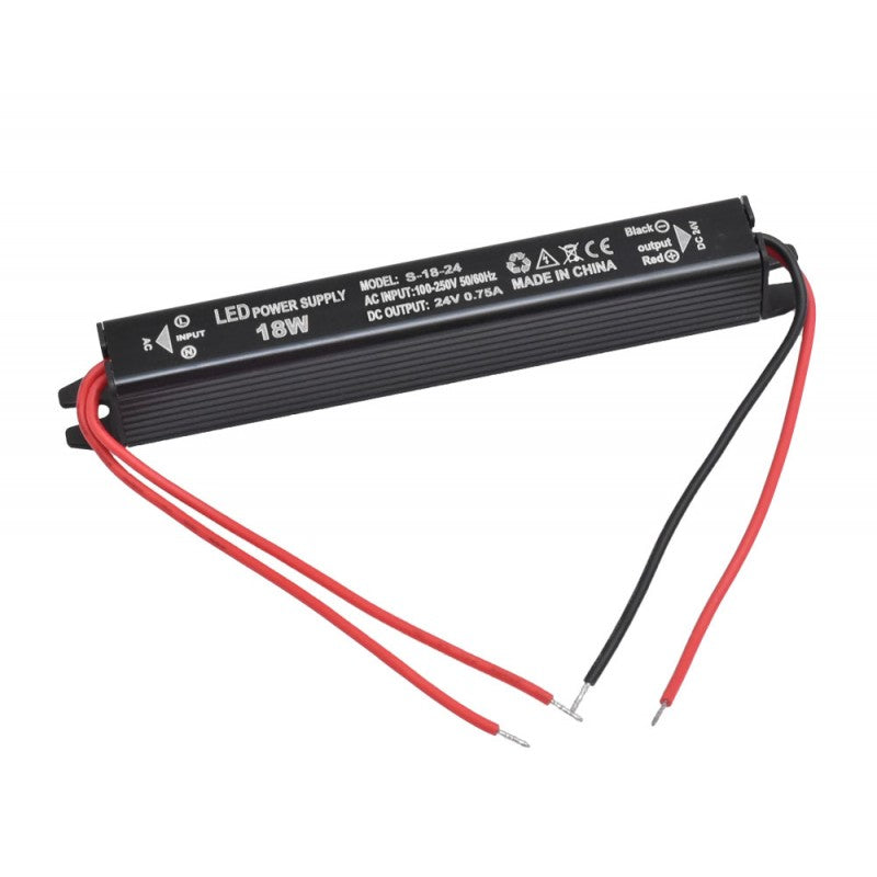 Sursa de Alimentare, Ultra Slim Black, 24V, 18W, 0.75A, Interior, IP20