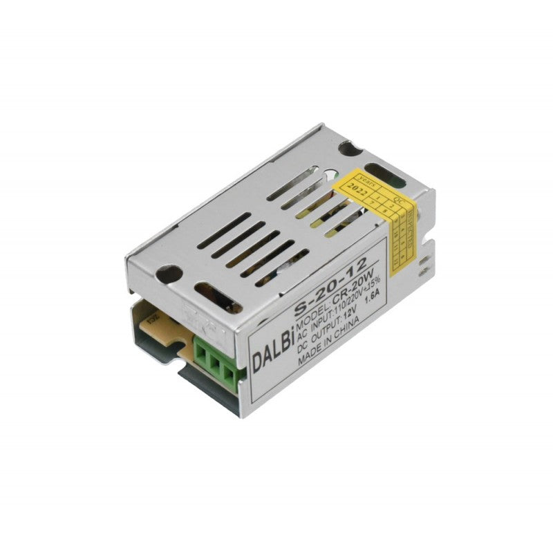 Sursa de Alimentare Slim, Carcasa Metalica, Interior, 12V, 20W, 1.6A