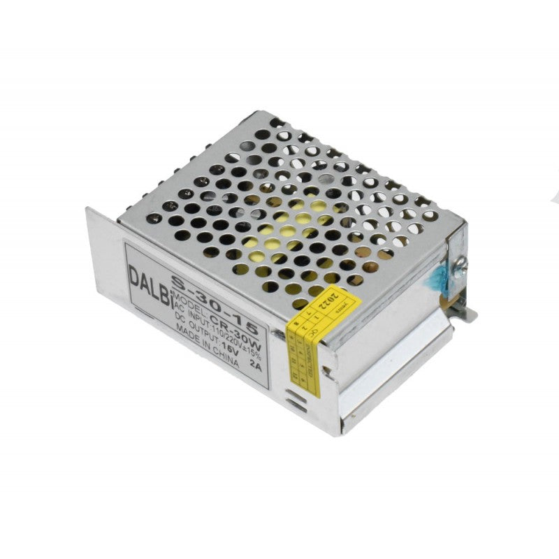 Sursa de Alimentare Slim, Carcasa Metalica, Interior, 15V, 30W, 2A