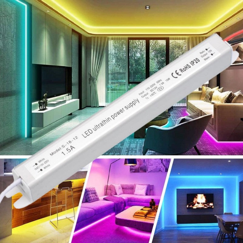 Sursa de Alimentare, Ultra Slim, Interior, 12V, 15W, 1.5A