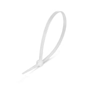 Set 100 x Colier Plastic, 2.5mm x 150mm, Alb